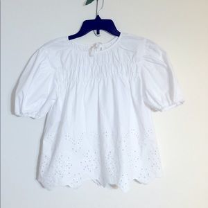 Women White Sleeves, Embroided tie, ASTR The Label